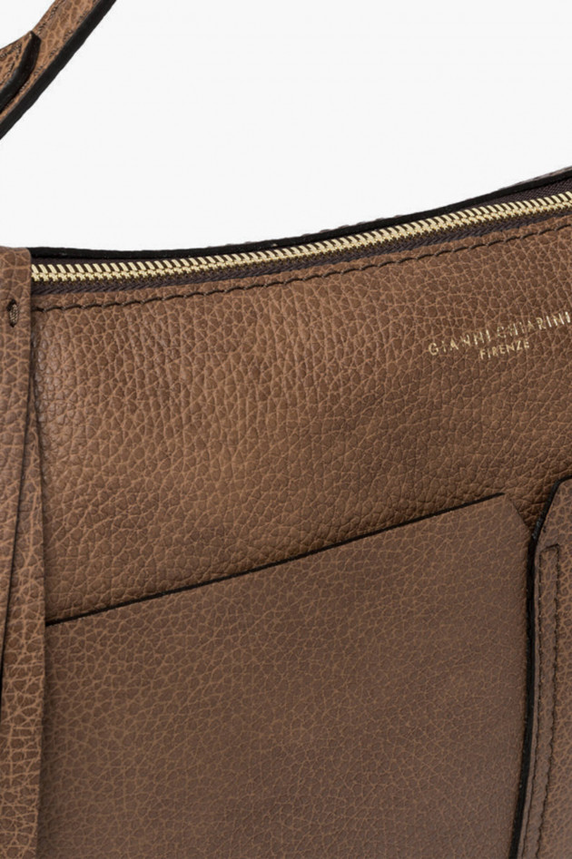 Gianni Chiarini Schultertasche GINKO in Cognac