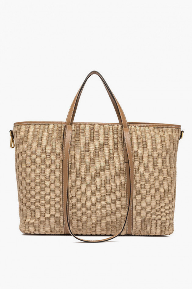 Gianni Chiarini Shoppingtasche in Strohoptik Natur