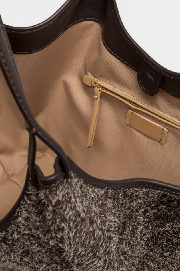 Gianni Chiarini Shopper DUA mit weicher Struktur in Dunkelbraun