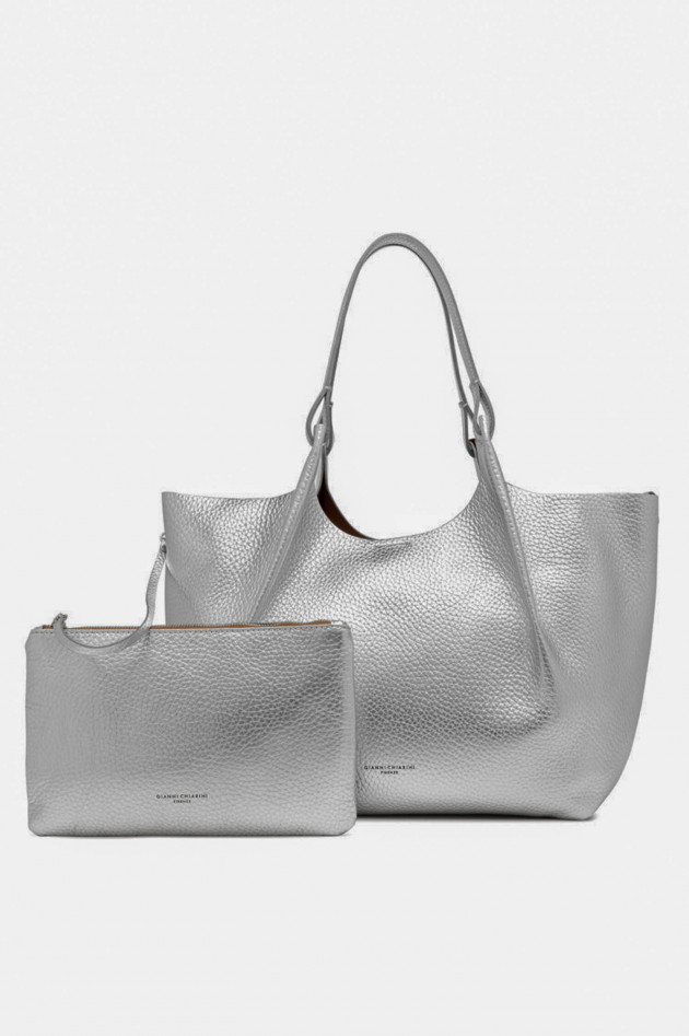 Gianni Chiarini Shopper DUA in Silbermetallic