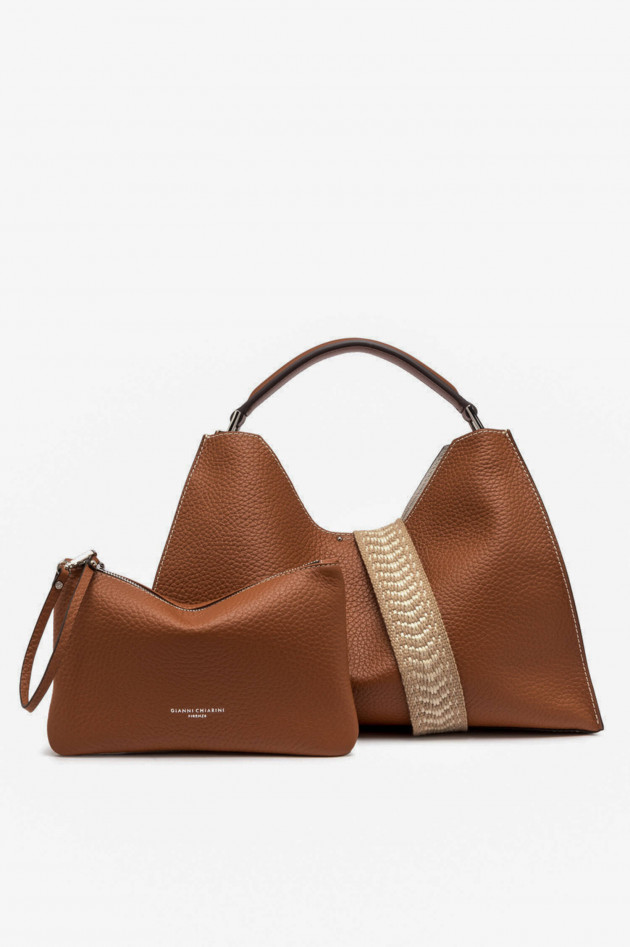Gianni Chiarini Tasche AURORA mit Schulterriemen in Karamellbraun