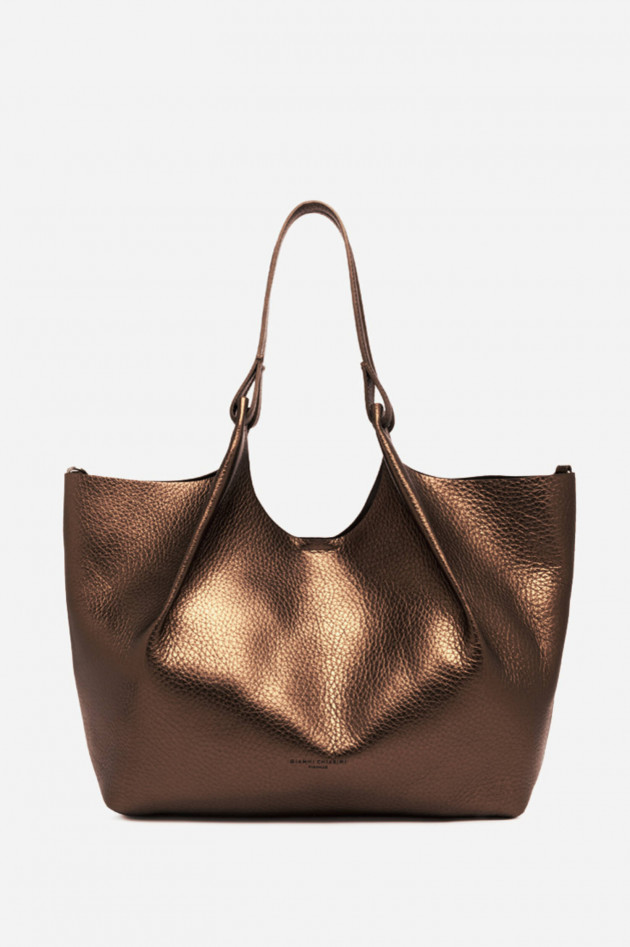 Gianni Chiarini Shopper DUA in Rost Metallic
