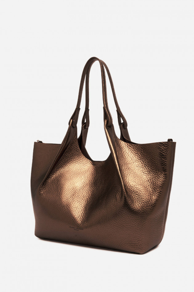 Gianni Chiarini Shopper DUA in Rost Metallic