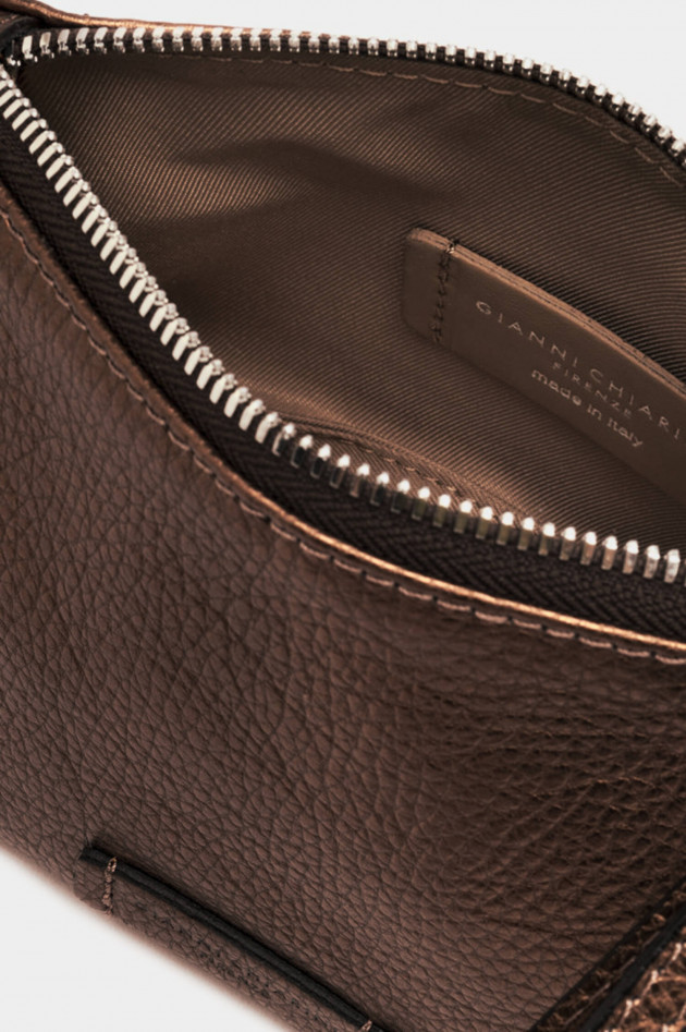 Gianni Chiarini Kleine NORA POUCH in Rost Metallic