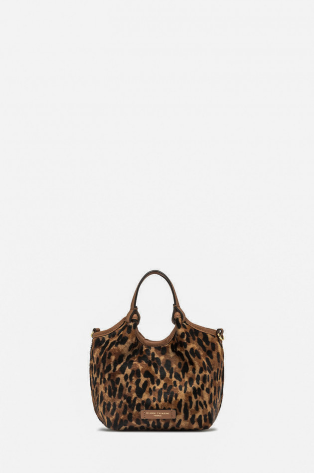 Gianni Chiarini Mini-Shopper DUA in Camel/Schwarz