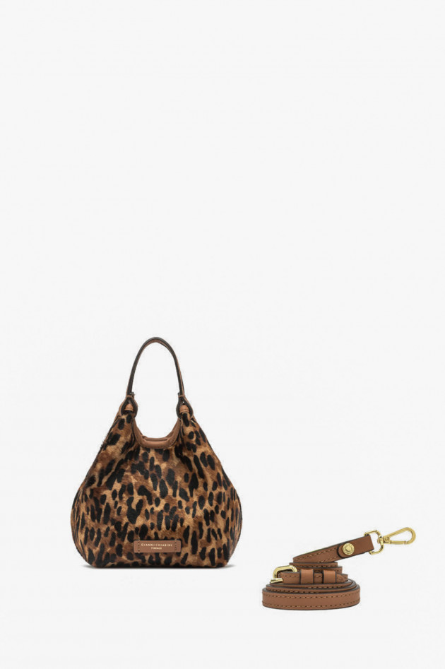 Gianni Chiarini Mini-Shopper DUA in Camel/Schwarz