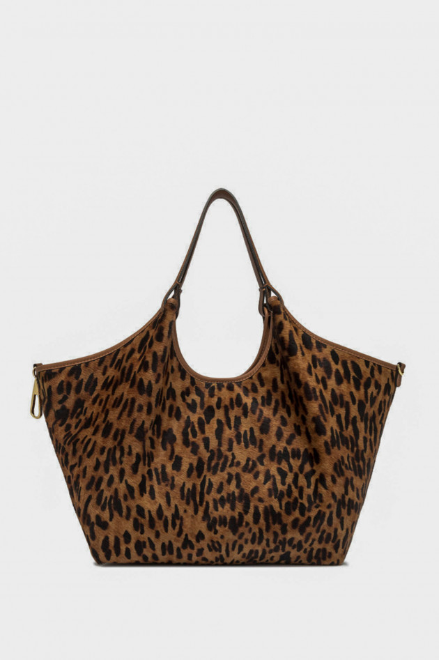 Gianni Chiarini Shopper DUA mit Cavallino-Effekt in Camel/Schwarz