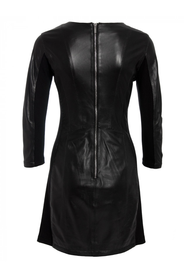 Lederkleid Schwarz