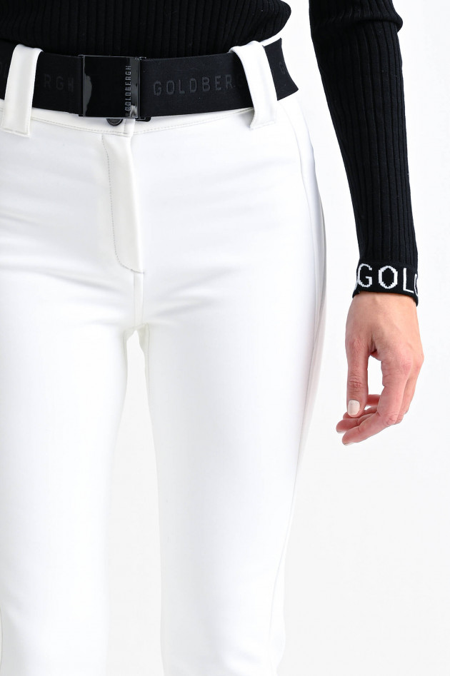 Goldbergh Elastische Skihose PIPPA in Weiß