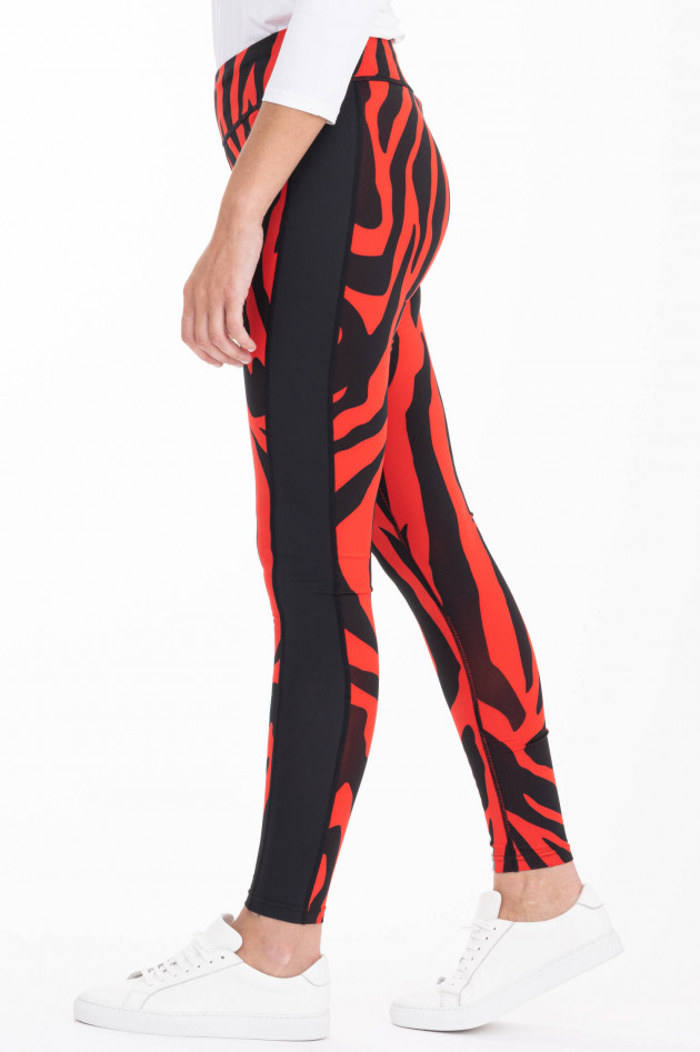 Goldbergh Sportive Leggings TATIANA in Schwarz/Rot