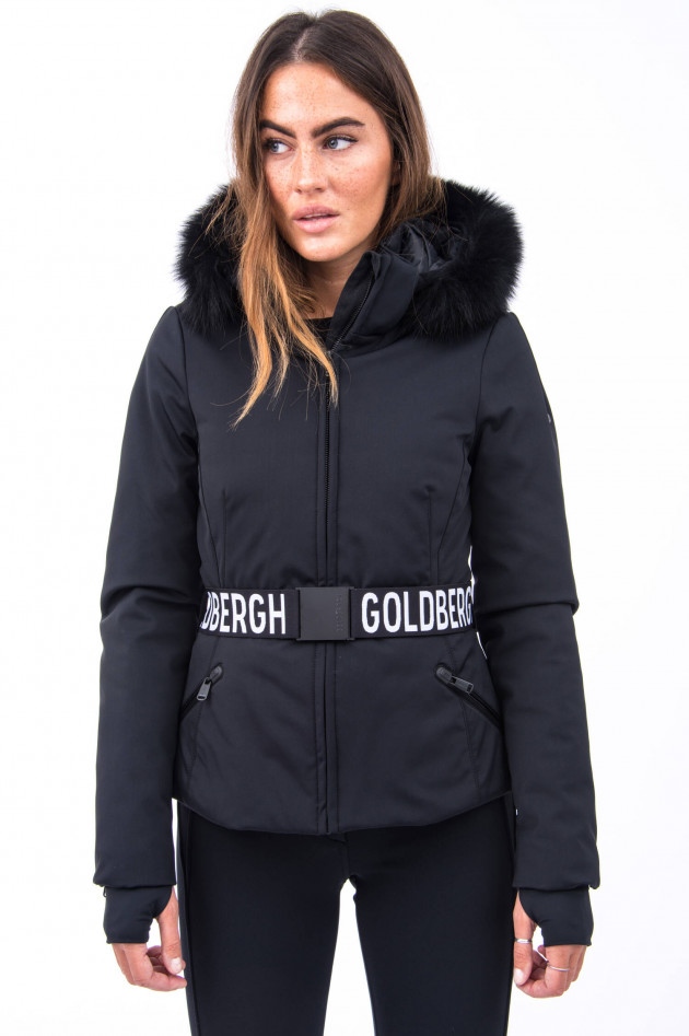 Goldbergh Jacke HIDA FUR in Schwarz