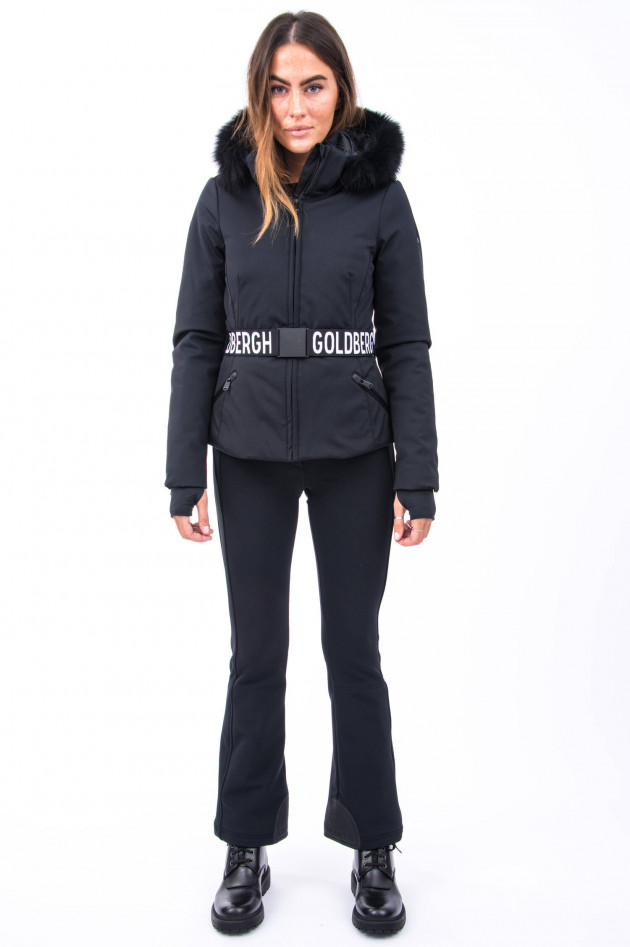 Goldbergh Jacke HIDA FUR in Schwarz