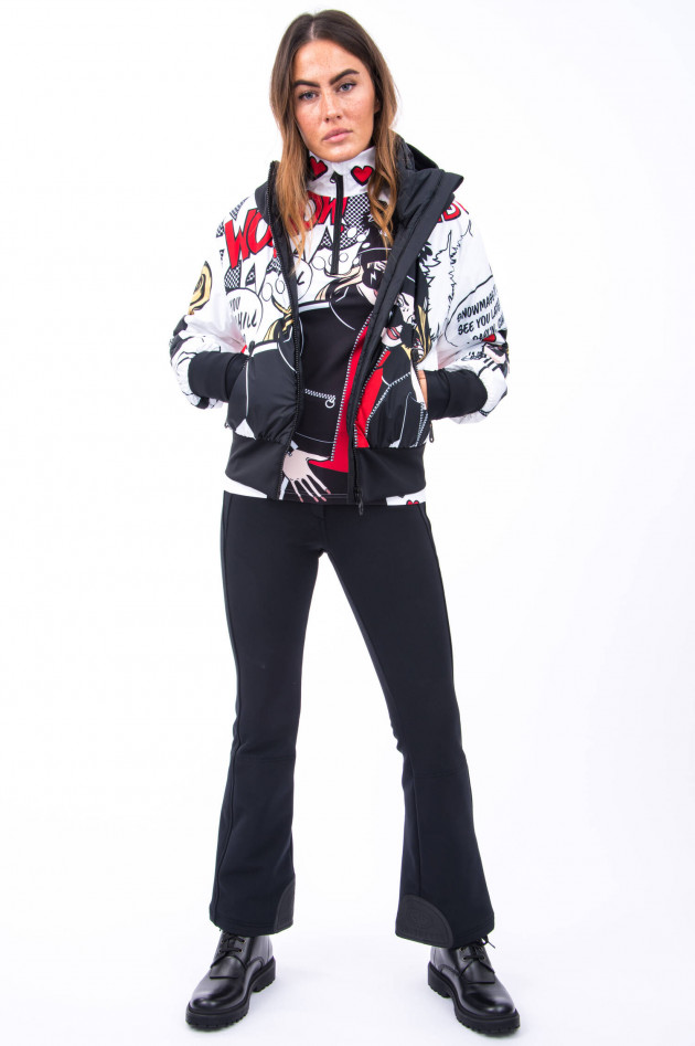 Goldbergh Jacke "WoW" in Schwarz/Weiß