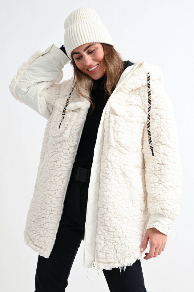 Goldbergh Teddyfell-Jacke COCOON in Natur