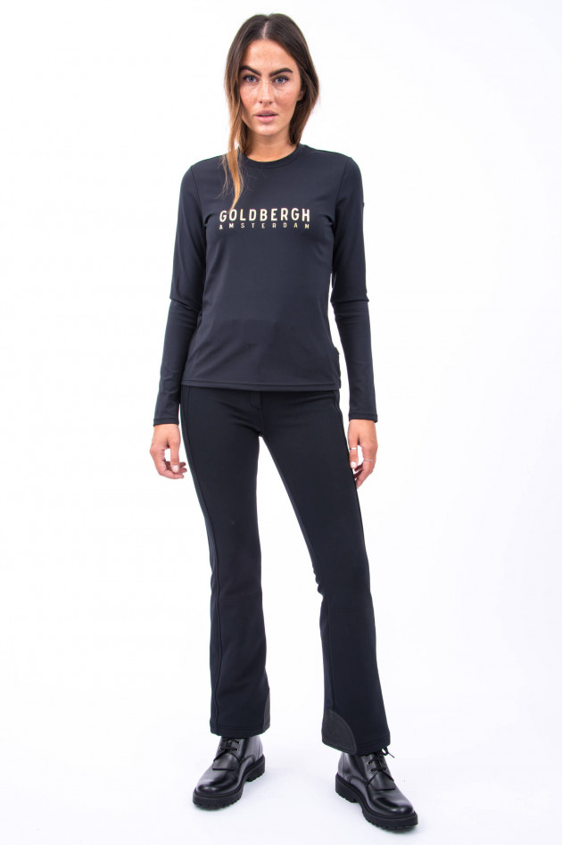 Goldbergh Langarm-Shirt LOVSIA in Schwarz