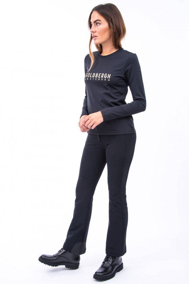Goldbergh Langarm-Shirt LOVSIA in Schwarz