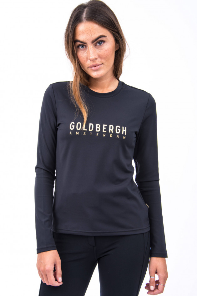 Goldbergh Langarm-Shirt LOVSIA in Schwarz