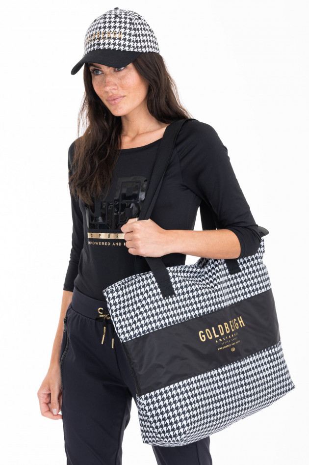 Goldbergh Shopper KOPAL in Schwarz/Weiß