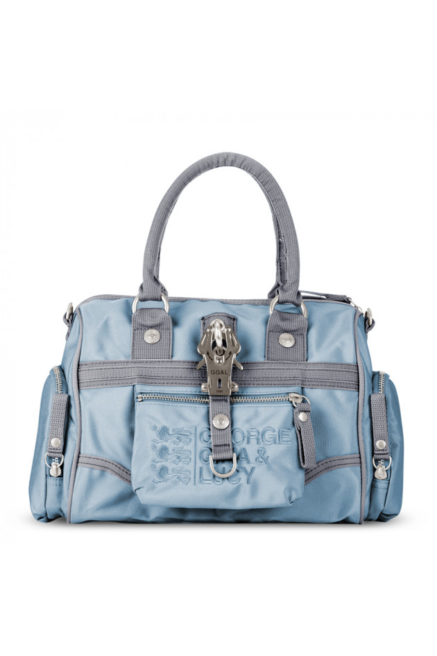 Nylonhandtasche Goodbye Johnny Blue Metallic