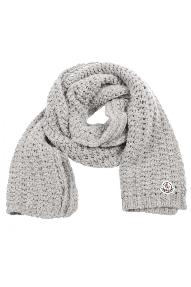Moncler Grobstrick Schal SCIARPA in H.Grau