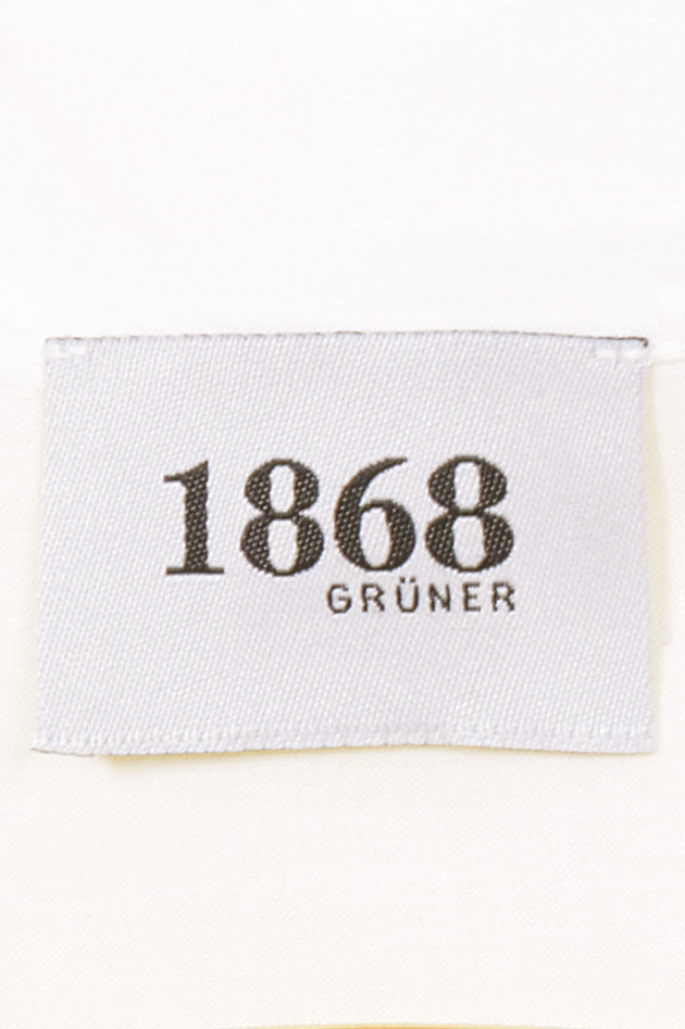 Grüner 1868 Jubiläums - Bluse mit Rüschen in Weiß