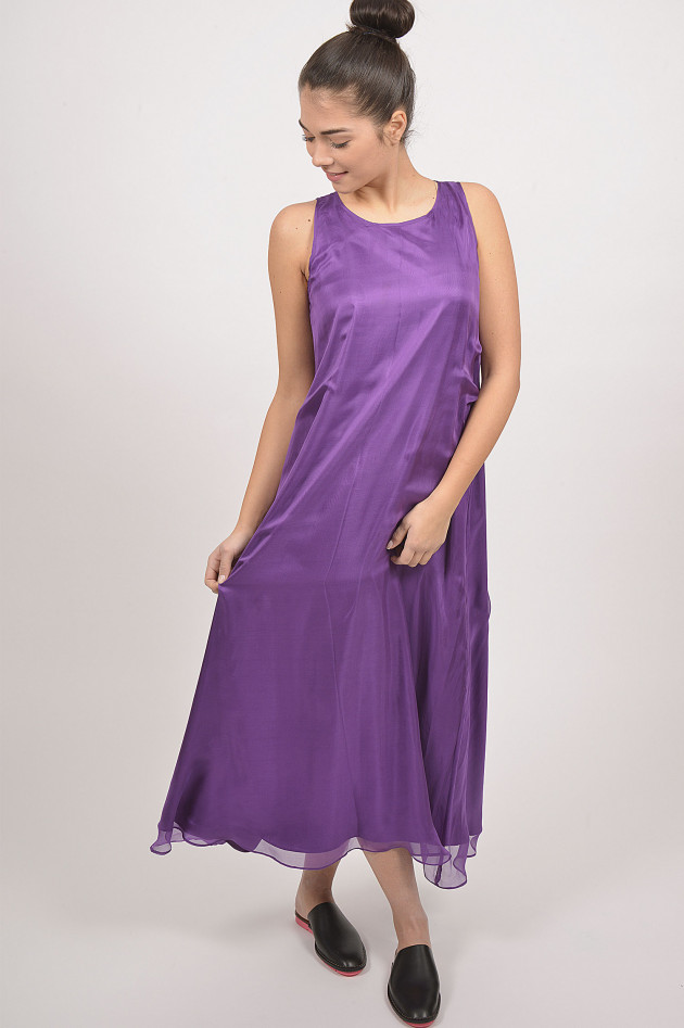 Grüner Kleid aus Chiffon in Violett