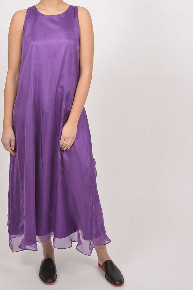 Grüner Kleid aus Chiffon in Violett