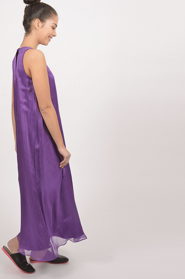 Grüner Kleid aus Chiffon in Violett