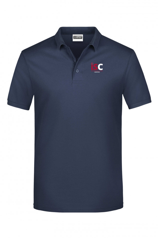 Grüner Herren Poloshirt in Navy