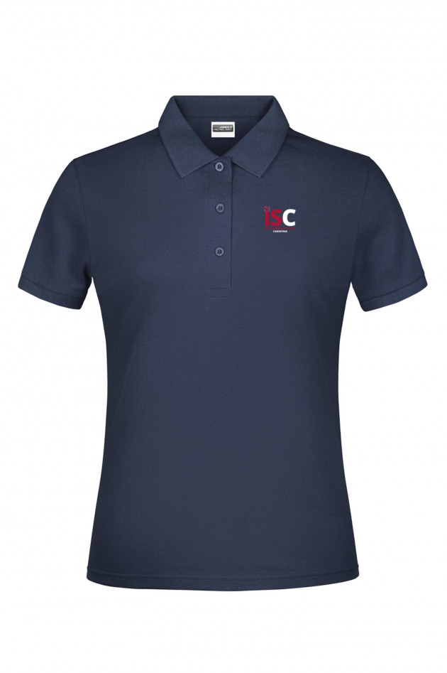 Grüner Damen Poloshirt in Navy