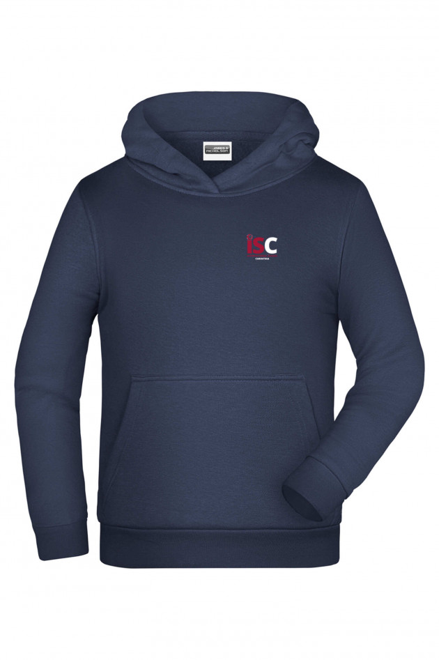 Grüner Kinder Hoodie in Navy