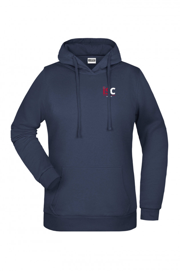 Grüner Damen Hoodie in Navy