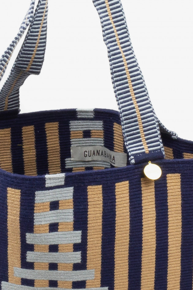 Guanabana Tote Bag in Grau/Braun/Grün