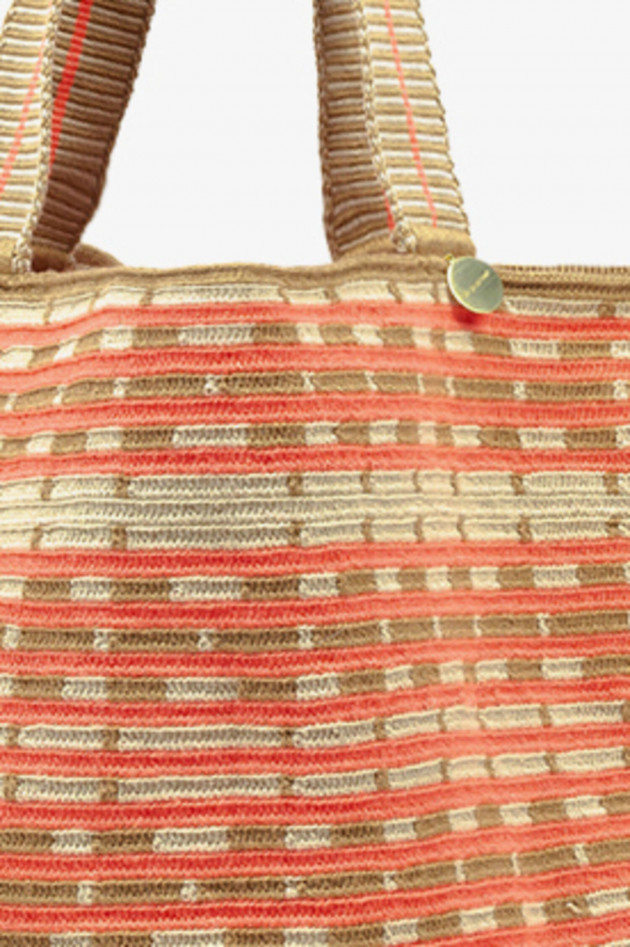 Guanabana Boho-Shopper in Natur/Pink