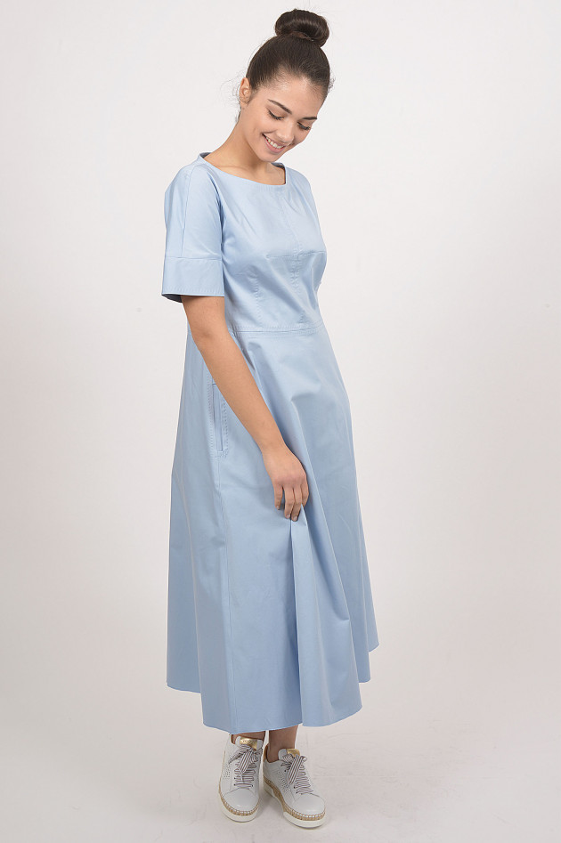 Guglielminotti Kleid aus Baumwollstretch in Hellblau