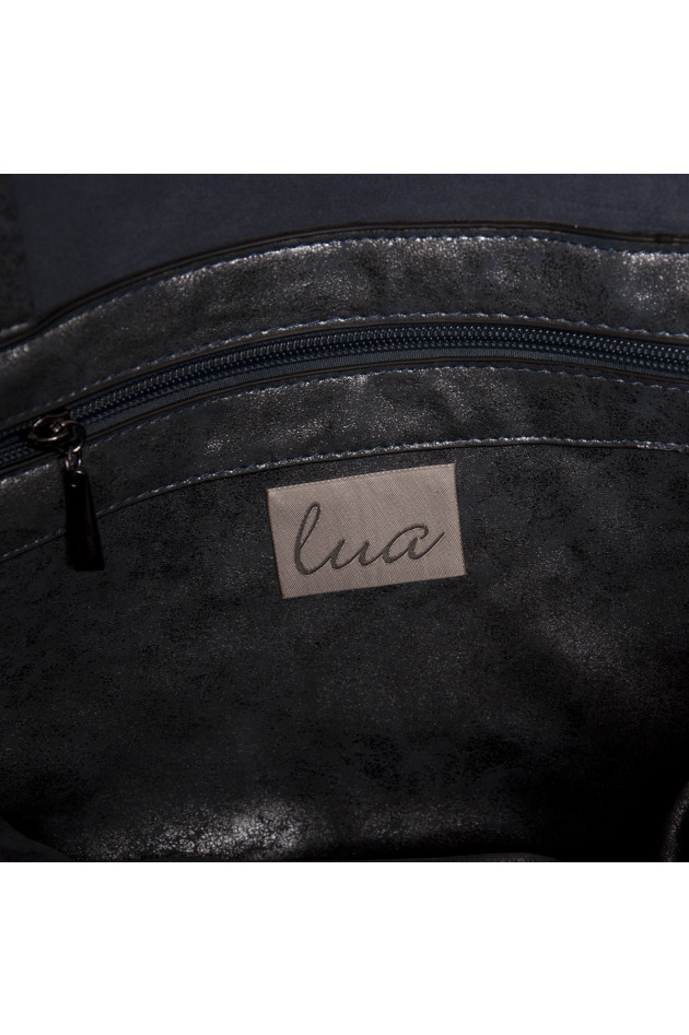 Lua Accessories Handtasche in Blau/Braun