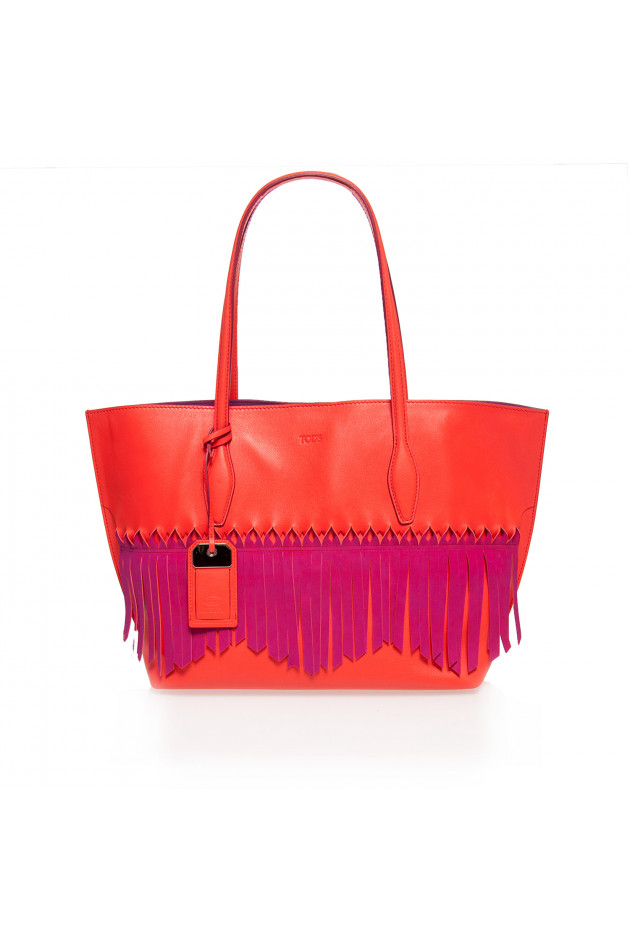 Tod's Handtasche in Fuchsia/Orange