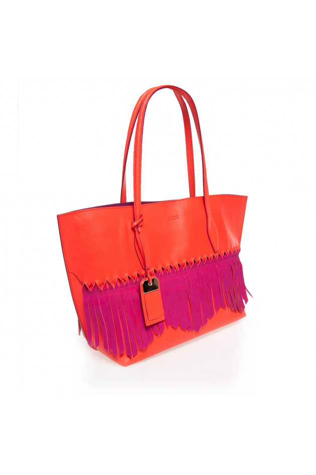 Tod's Handtasche in Fuchsia/Orange