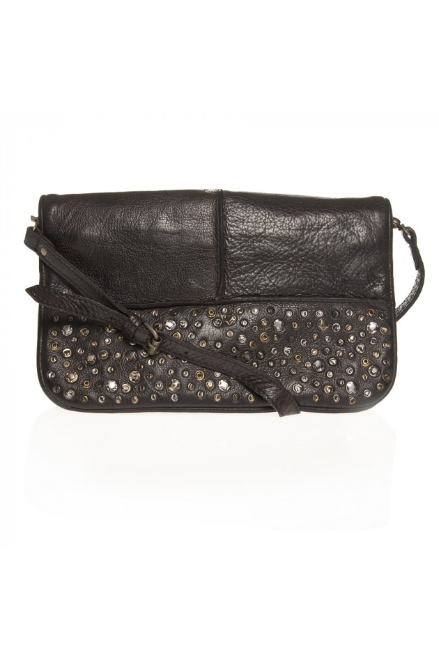 Tyoulip Sisters Handtasche mit Nietenbesatz in Dunkelbraun