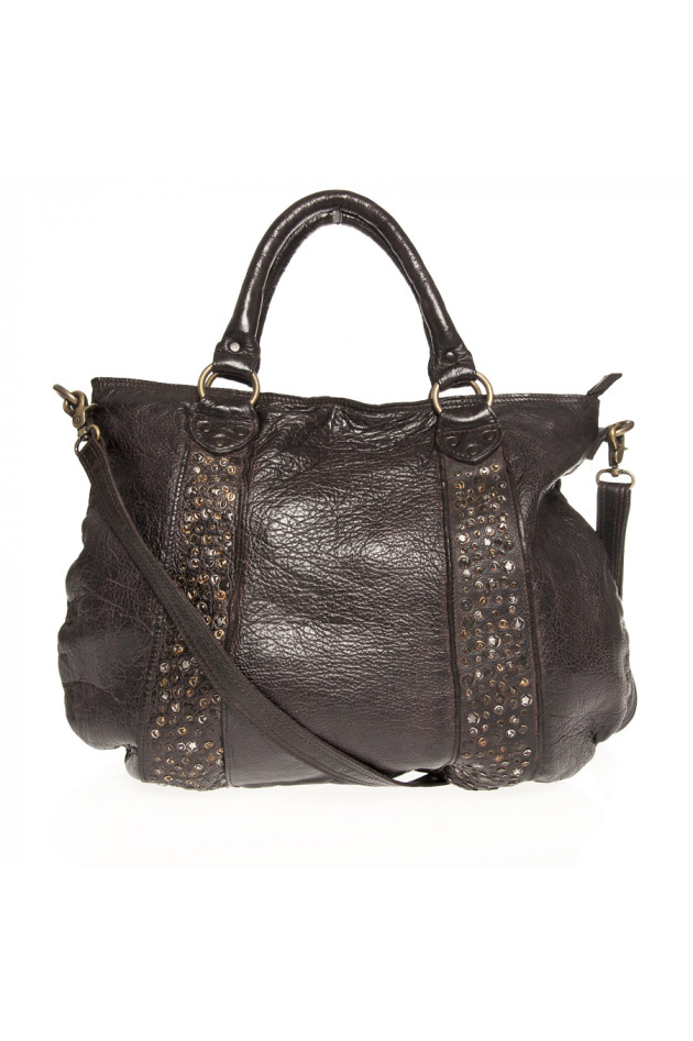 Tyoulip Sisters Handtasche VERTICAL in Dunkelbraun
