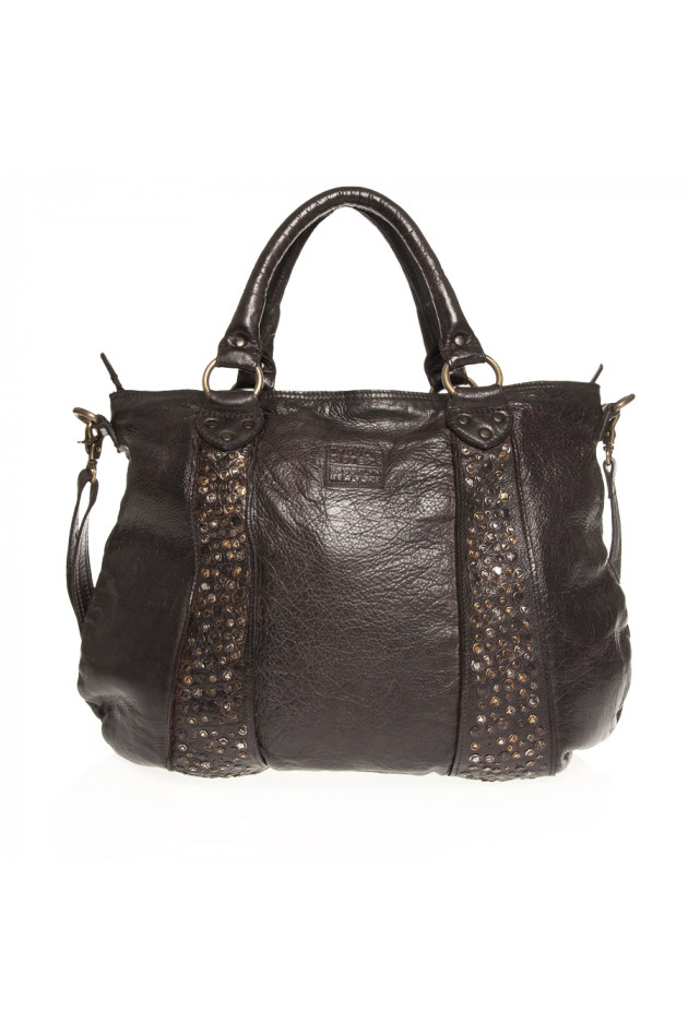 Tyoulip Sisters Handtasche VERTICAL in Dunkelbraun