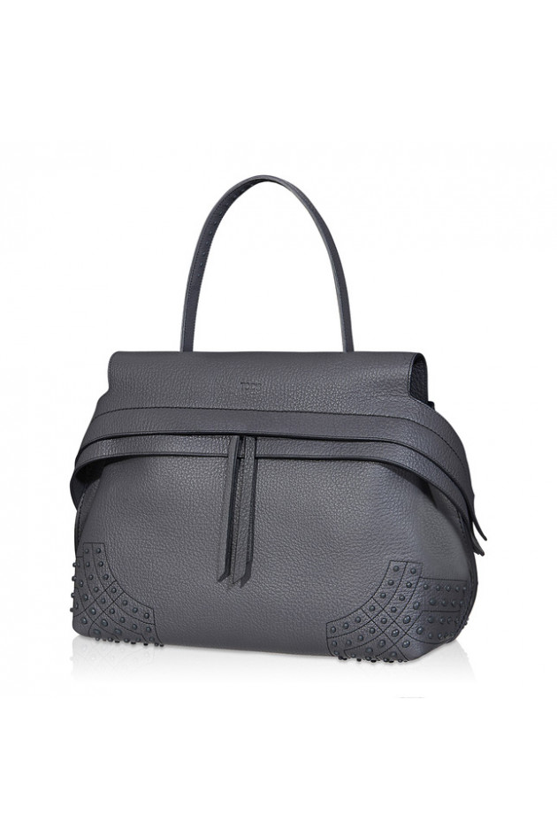 Tod's Handtasche Wave Bag Medium in Grau