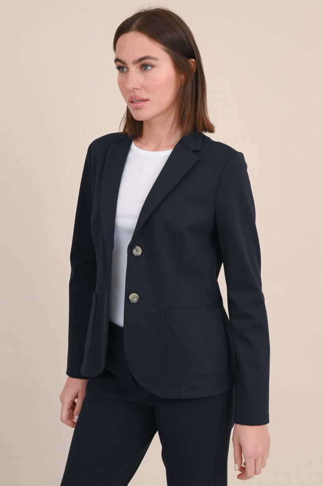 Harris Wharf London Blazer aus Viskose-Jersey in Navy