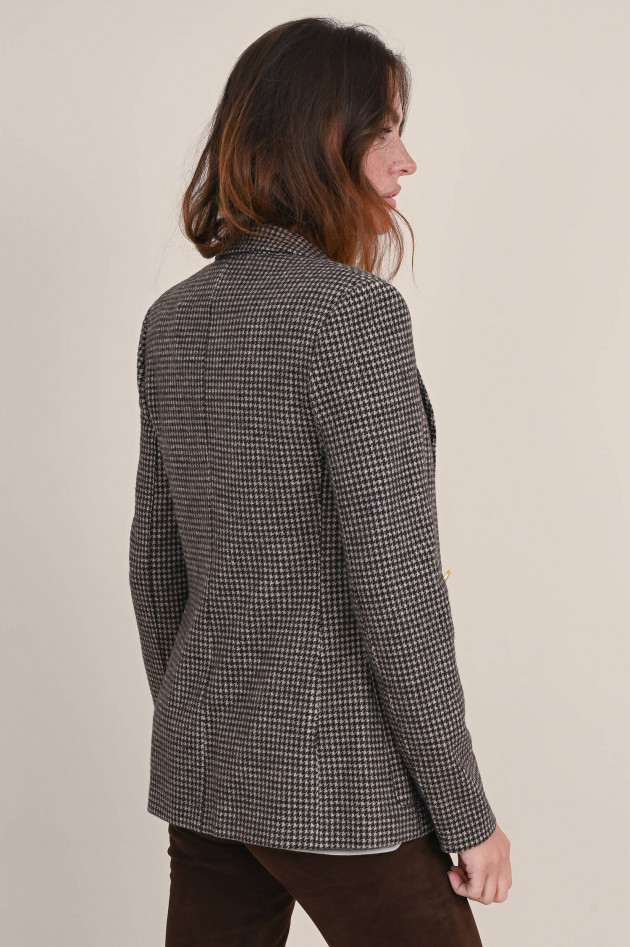 Harris Wharf London Wollmix Blazer in Braun/Beige gemustert