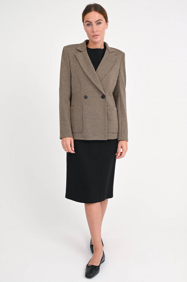 Harris Wharf London Hahnentritt Blazer in Beige/Braun
