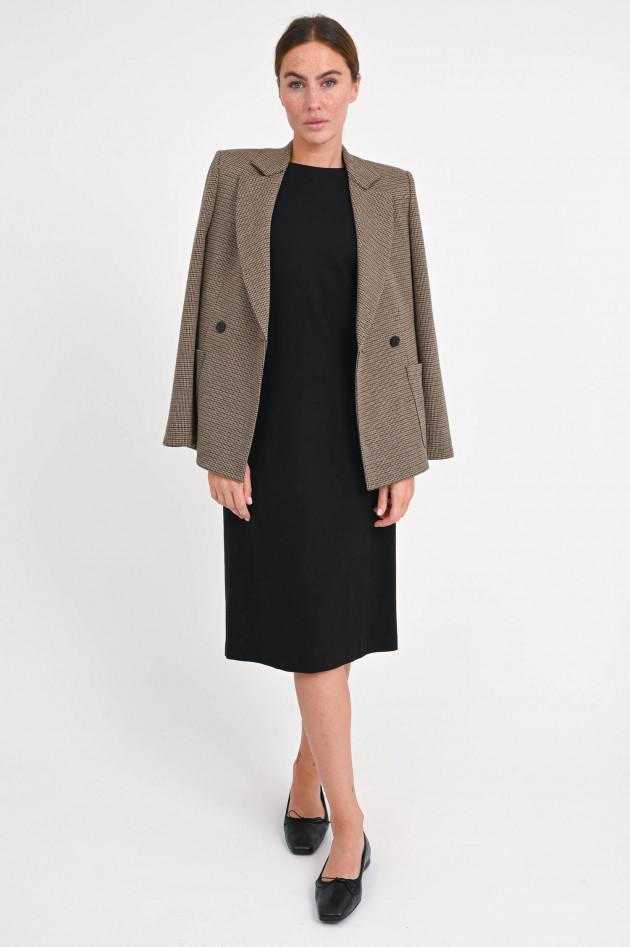 Harris Wharf London Hahnentritt Blazer in Beige/Braun
