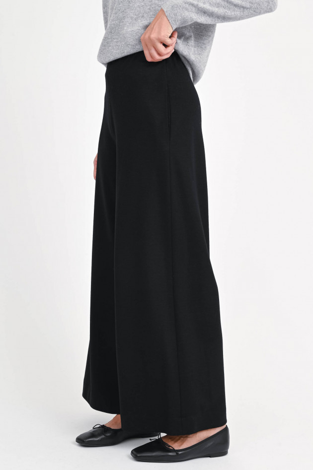 Harris Wharf London Cropped-Wollhose in Schwarz