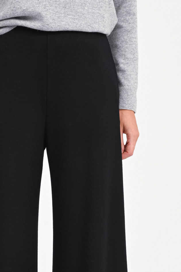 Harris Wharf London Cropped-Wollhose in Schwarz