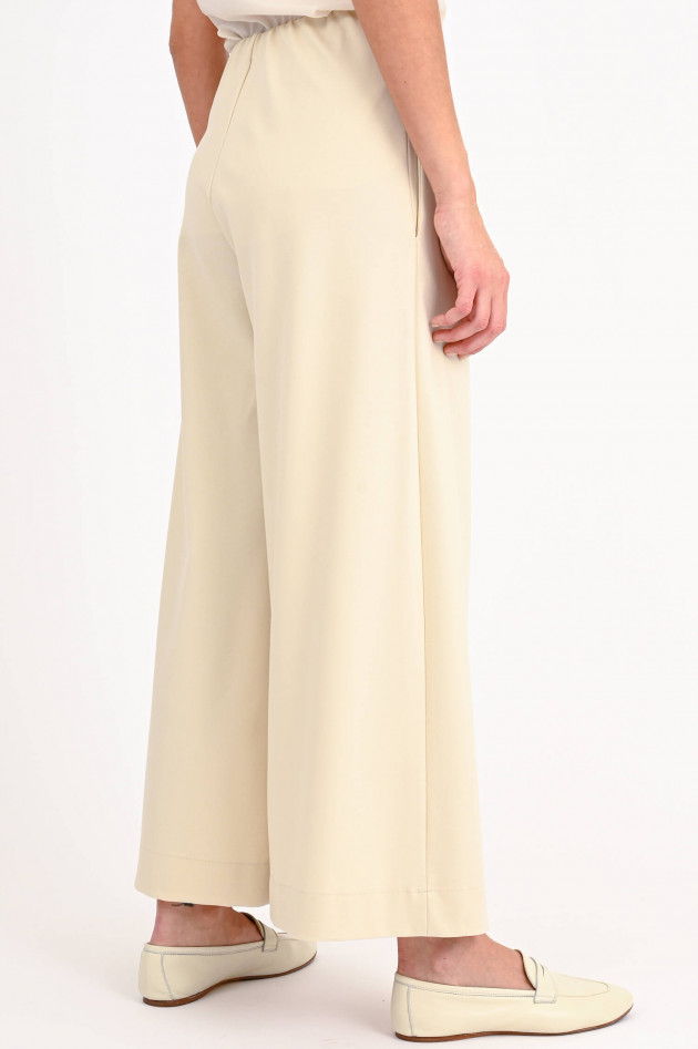 Harris Wharf London Cropped Pants aus Viskose-Mix in Creme