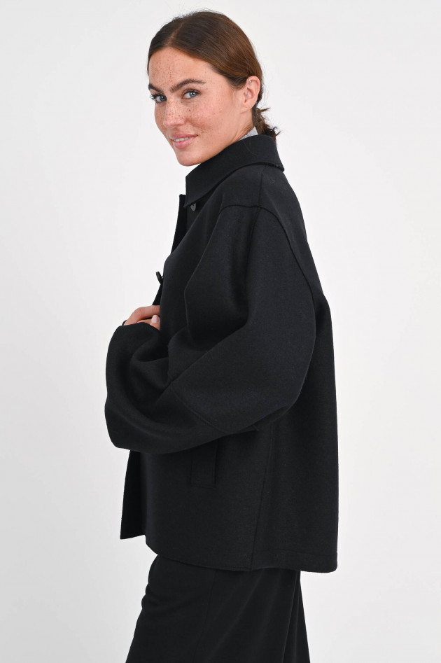 Harris Wharf London Wolljacke mit Keulenärmeln in Schwarz